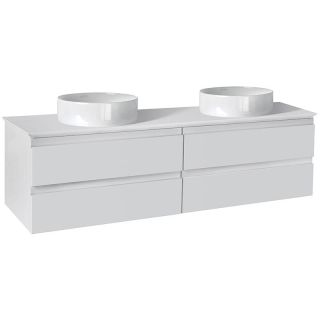 Тумба под раковину Jacob Delafon Madeleine EB2085-J51 120 см со столешницей и светодиодной подсветкой белый матовый